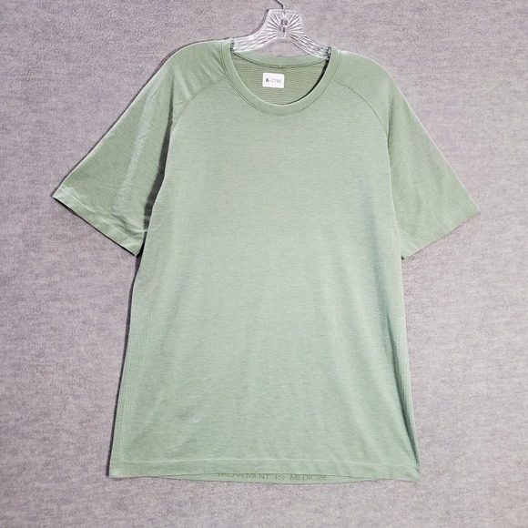 lululemon athletica Other - Lululemon Men Activewear Shirt Large Green Movement Is Medicine Crew Neck Tee